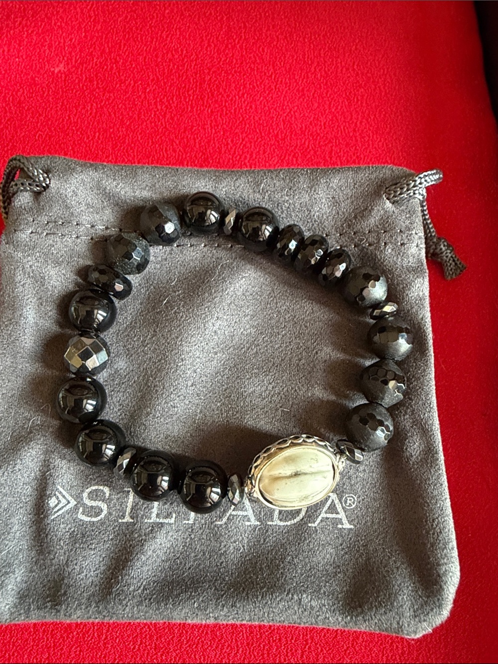 Silpada B3169 Blackboard Stretch Bracelet